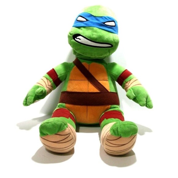 BAB Leonardo Teenage Mutant Ninja Turtle Flip Face Flipez 19" Plush Build A Bear - Picture 2 of 12